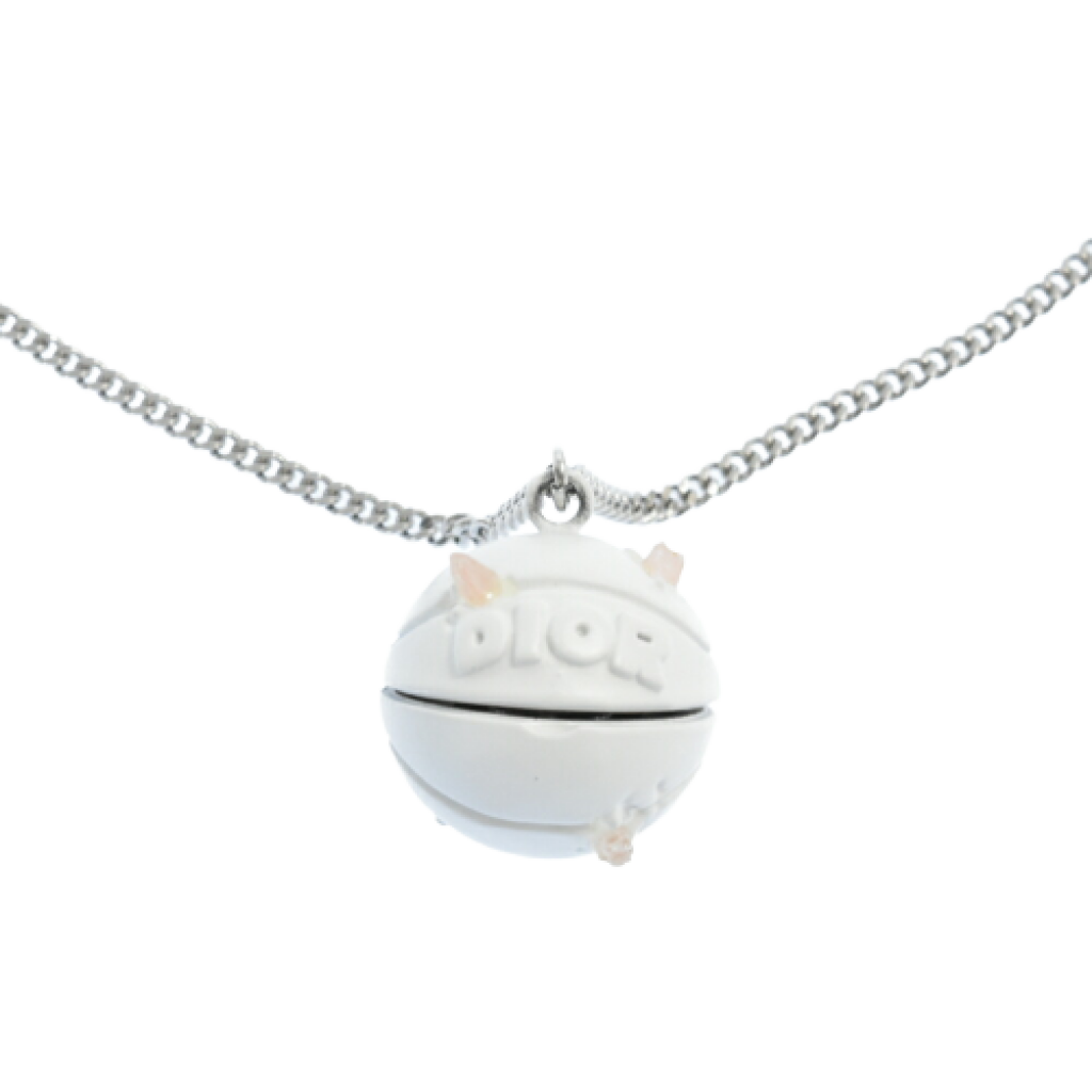 Dior x Daniel Arsham Matte Finish Basketball Pendant Necklace